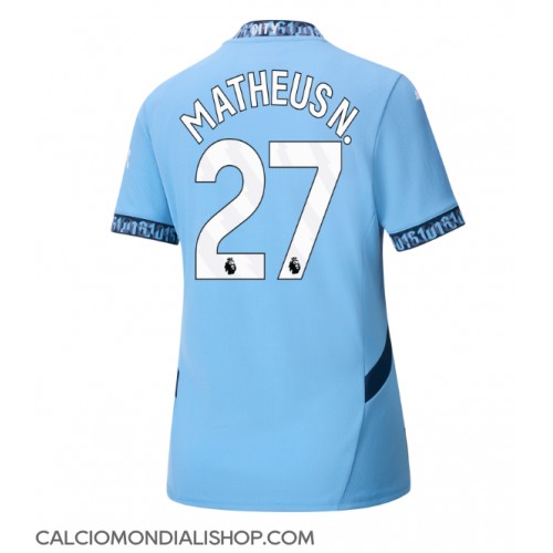 Maglie da calcio Manchester City Matheus Nunes #27 Prima Maglia Femminile 2024-25 Manica Corta